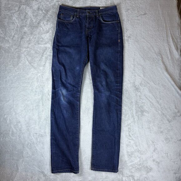 Imogene + Willie Barton Jeans Mens 29 Blue Button Fly USA Made Selvedge - Picture 1 of 11